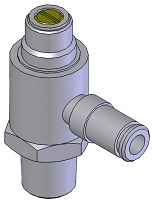 1/8" NPT : 5/32" OD Tubing Right Angle Flow Control ACS 53-02